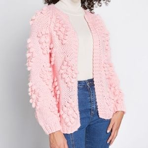 Modcloth Knit Bobble Cardigan